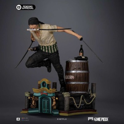 IRON STUDIOS ONE PIECE NETFLIX RORONOA ZORO ART SCALE 1/10 RESIN STATUE FIGURE