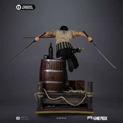 ONE PIECE NETFLIX RORONOA ZORO ART SCALE 1/10 STATUA FIGURE IRON STUDIOS
