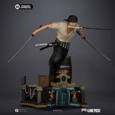 IRON STUDIOS ONE PIECE NETFLIX RORONOA ZORO ART SCALE 1/10 RESIN STATUE FIGURE