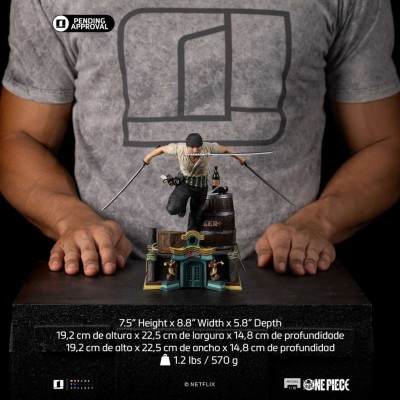 IRON STUDIOS ONE PIECE NETFLIX RORONOA ZORO ART SCALE 1/10 RESIN STATUE FIGURE