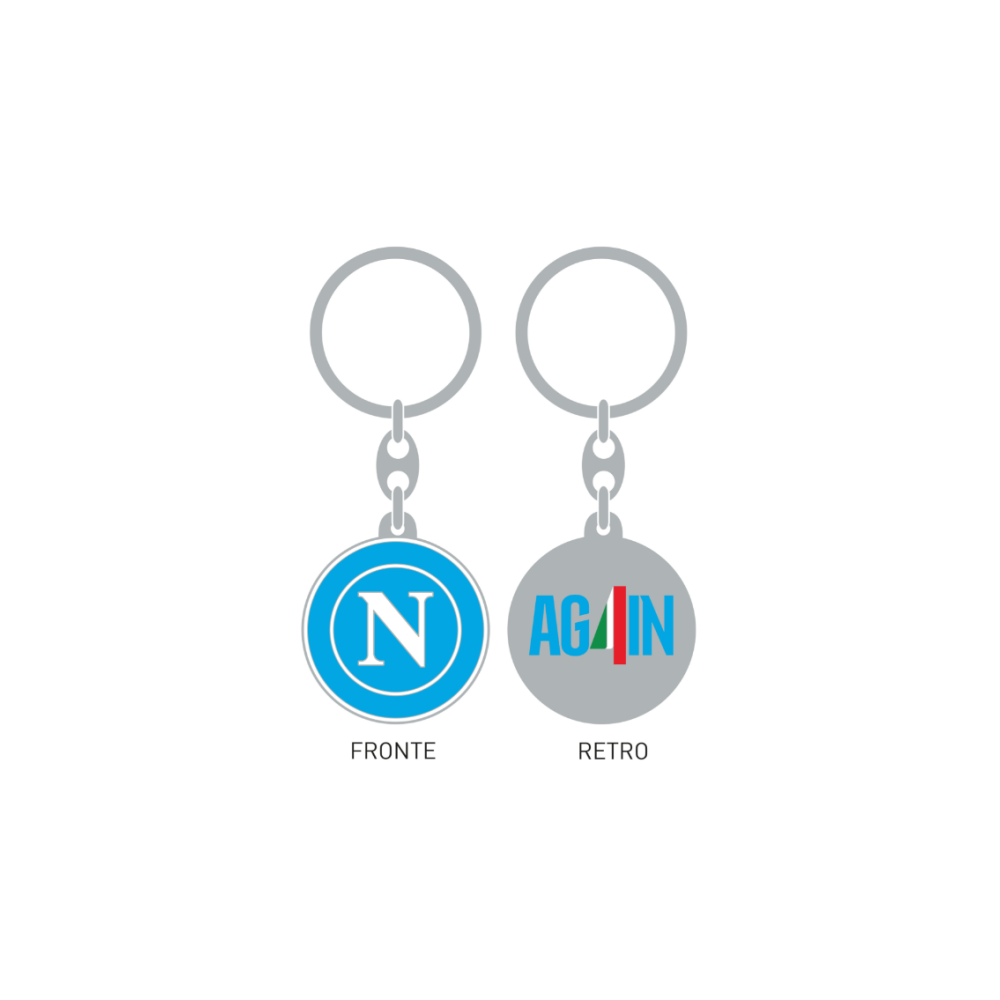 NAPOLI SSC AG4IN METAL KEYCHAIN