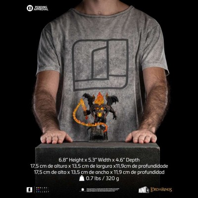 IL SIGNORE DEGLI ANELLI BALROG MINICO FIGURE STATUA IRON STUDIOS