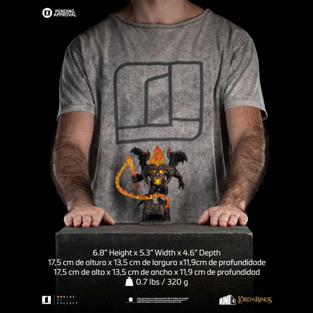 IRON STUDIOS THE LORD OF THE RINGS BALROG MINICO FIGURE STATUE