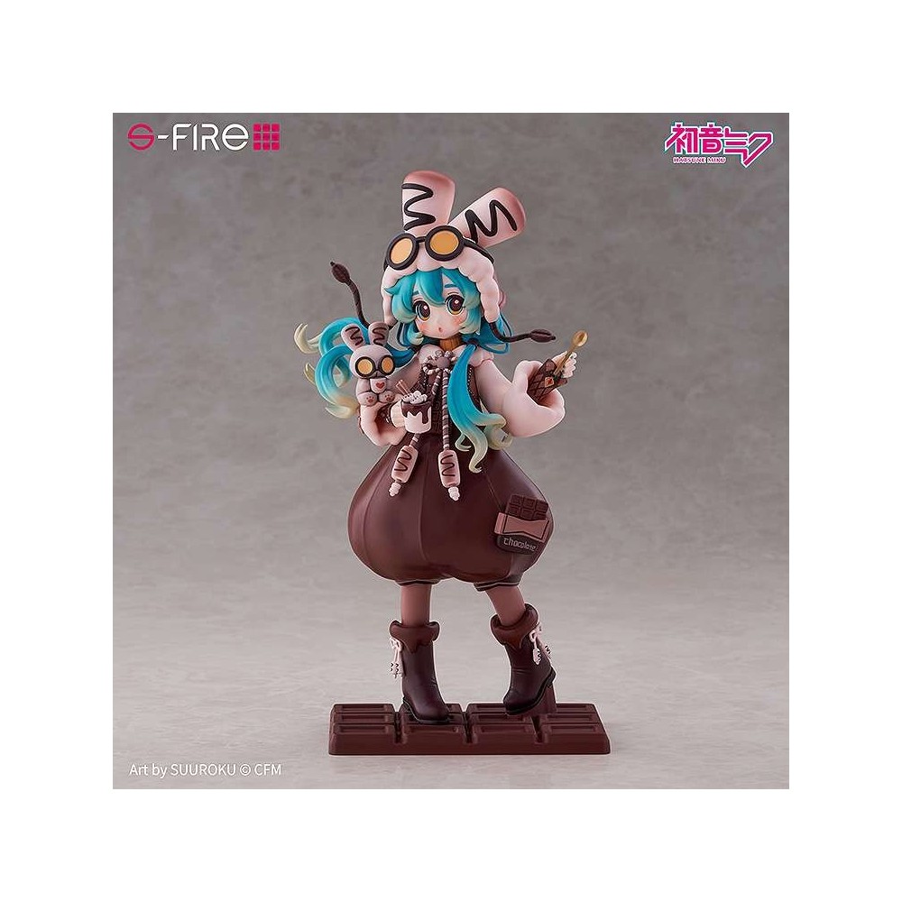 SEGA GOODS HATSUNE MIKU MARSHMALLOW HOT COCOA S-FIRE SERIES PVC FIGURE STATUE