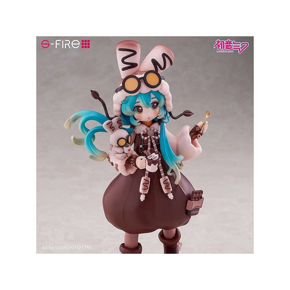 SEGA GOODS HATSUNE MIKU MARSHMALLOW HOT COCOA S-FIRE SERIES PVC FIGURE STATUE