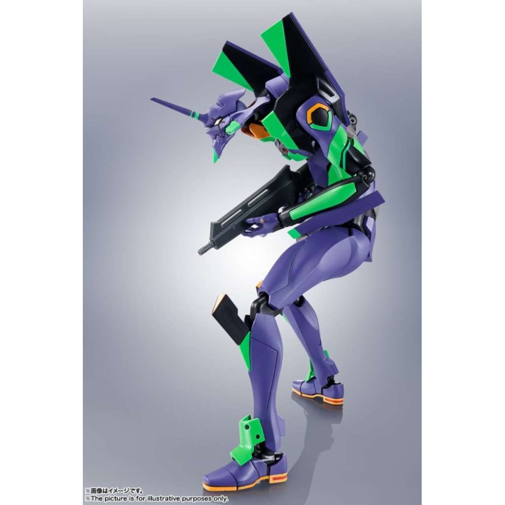 BANDAI THE ROBOT SPIRITS EVANGELION EVA 01 SPEAR OF CASSIUS NEW COLOR ACTION FIGURE