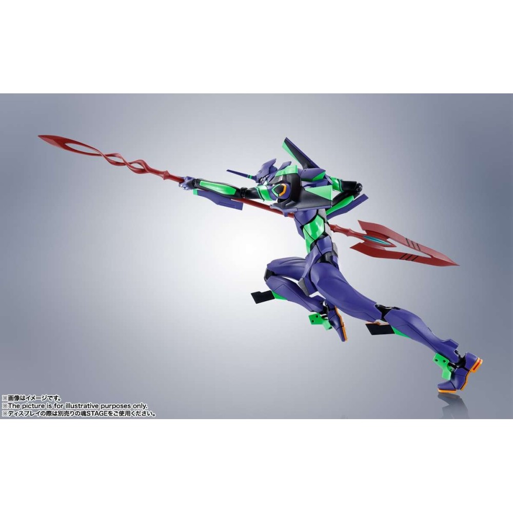 BANDAI THE ROBOT SPIRITS EVANGELION EVA 01 SPEAR OF CASSIUS NEW COLOR ACTION FIGURE