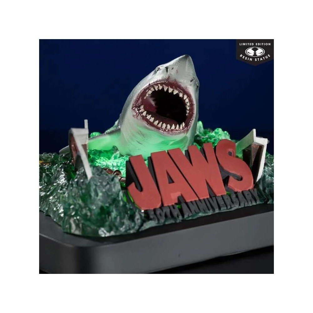 JAWS LO SQUALO 50TH ANNIVERSARY STATUA IN RESINA FIGURE MC FARLANE