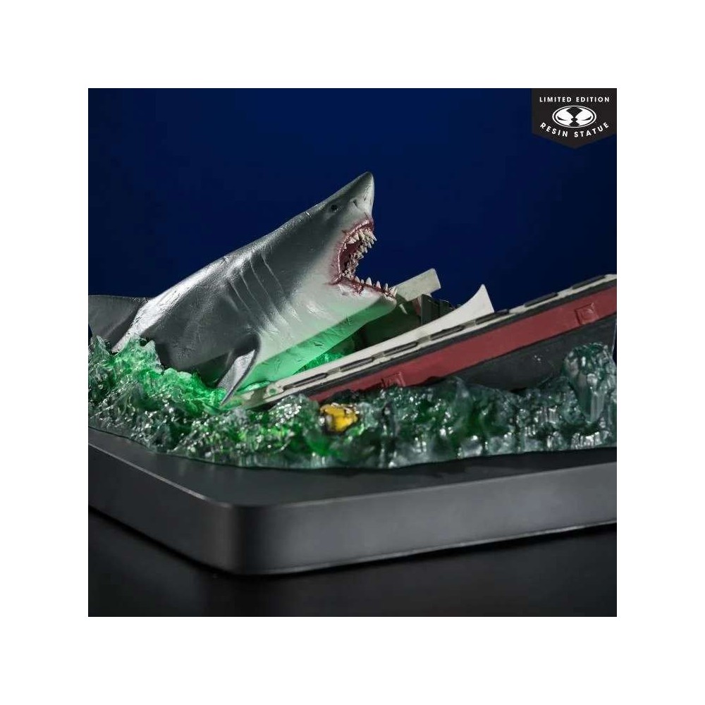JAWS LO SQUALO 50TH ANNIVERSARY STATUA IN RESINA FIGURE MC FARLANE
