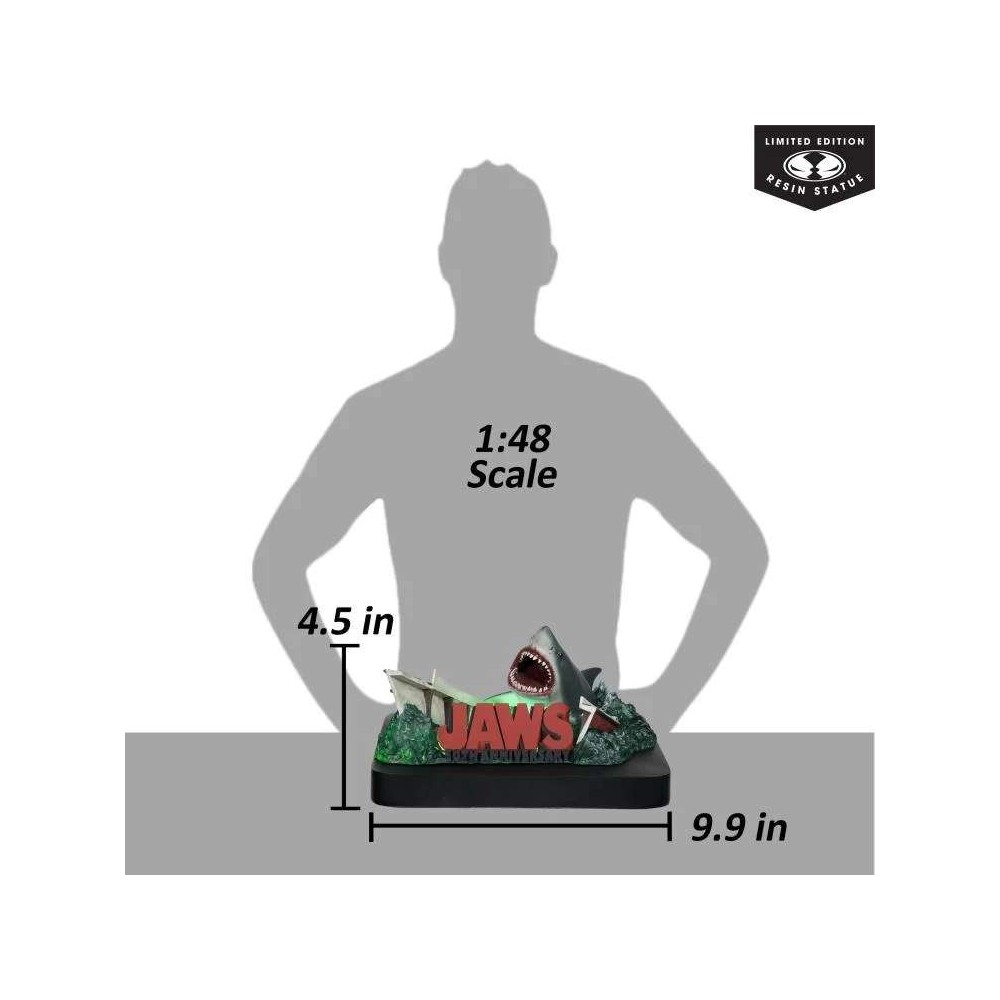 JAWS LO SQUALO 50TH ANNIVERSARY STATUA IN RESINA FIGURE MC FARLANE