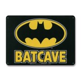 BATMAN LOGO BATCAVE TIN SIGN TARGA 15 X 21 CM LOGOSHIRT