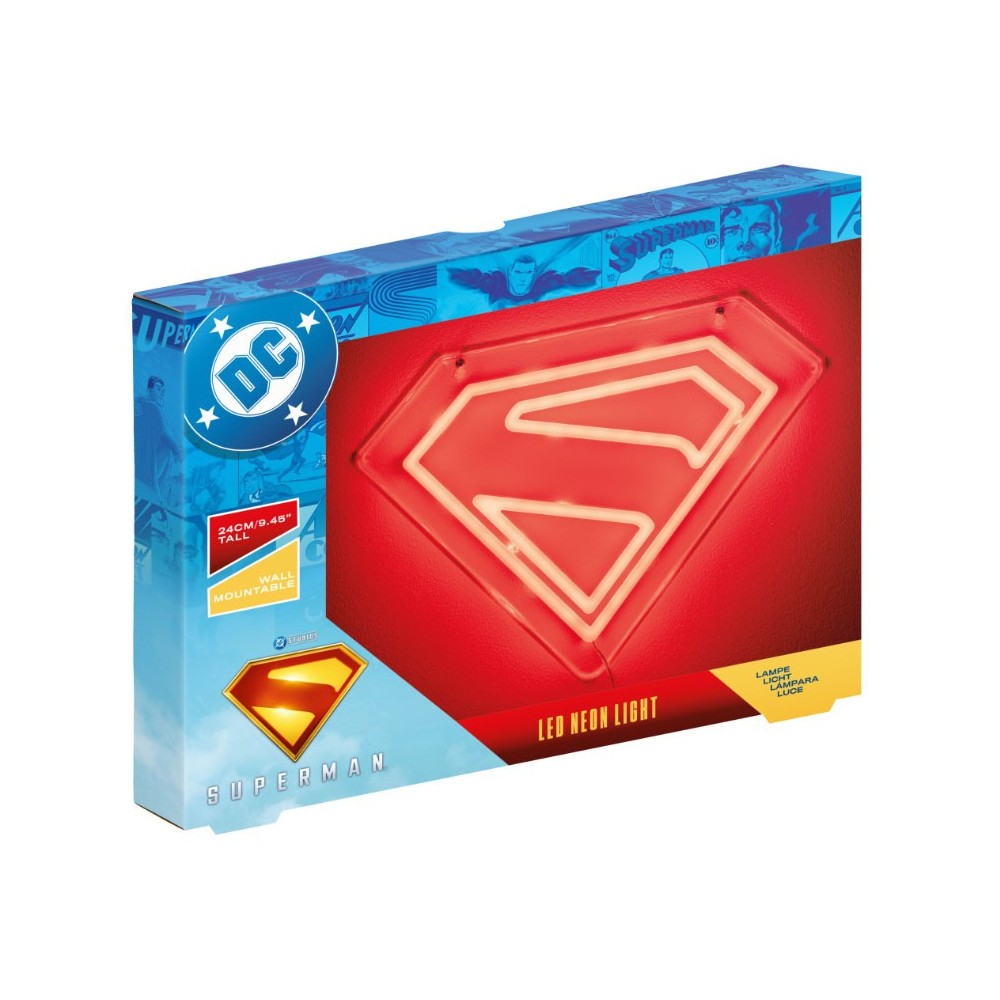 SUPERMAN LOGO LED NEON LIGHT LAMPADA DA MURO PALADONE PRODUCTS