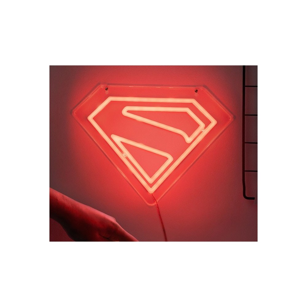 SUPERMAN LOGO LED NEON LIGHT LAMPADA DA MURO PALADONE PRODUCTS
