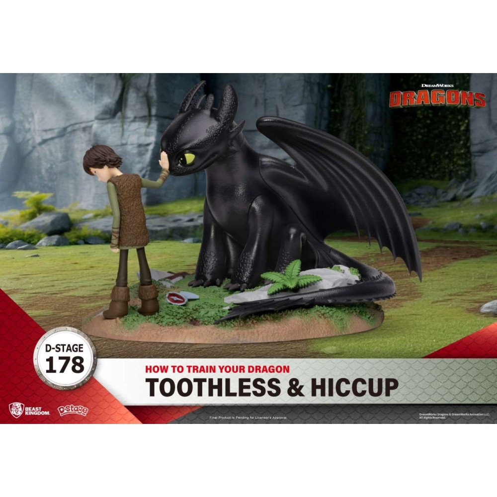 D-STAGE DRAGON TRAINER TOOTHLESS & HICCUP STATUA FIGURE DIORAMA BEAST KINGDOM