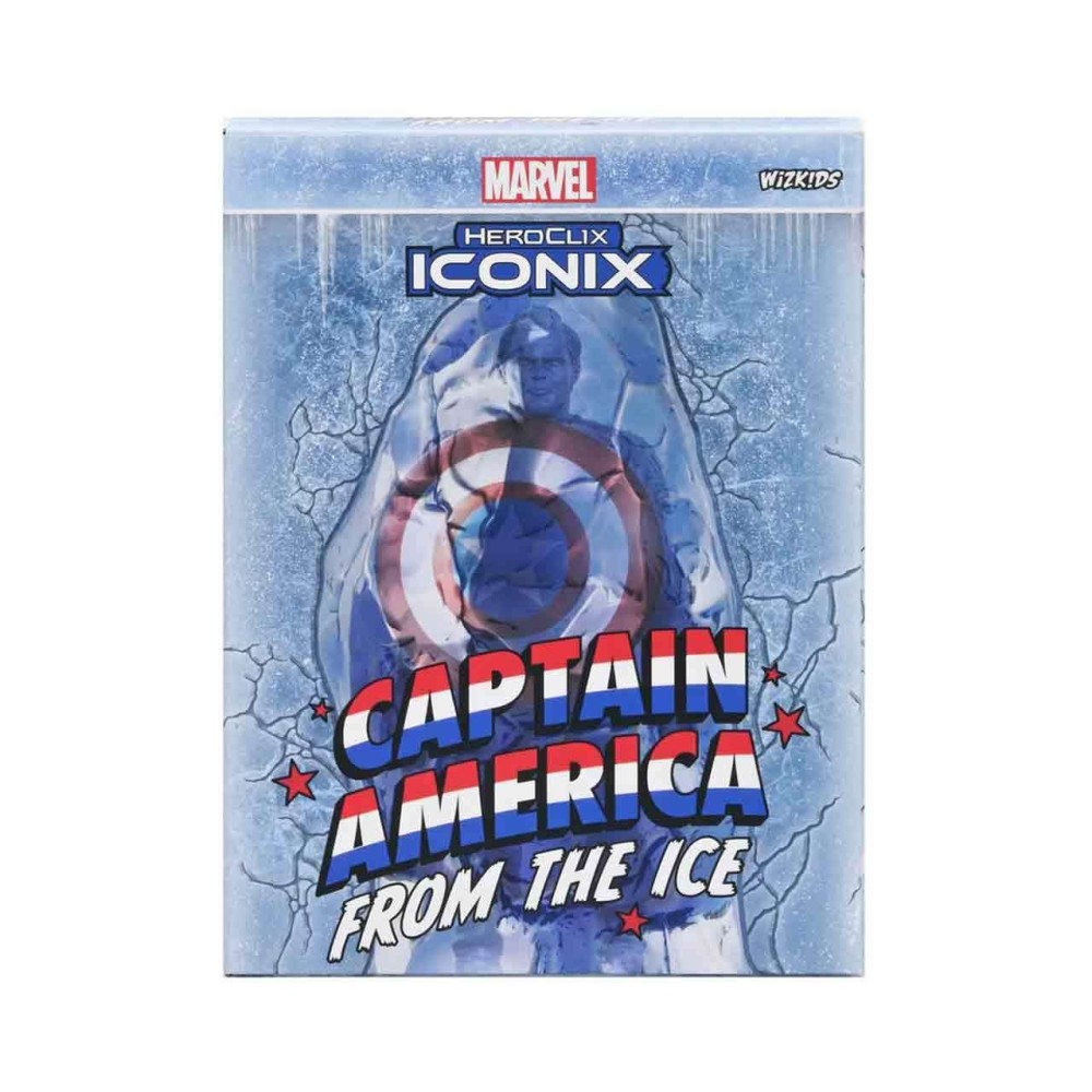 MARVEL COMICS HEROCLIX ICONIX CAPTAIN AMERICA FROM ICE MINI FIGURE WIZKIDS