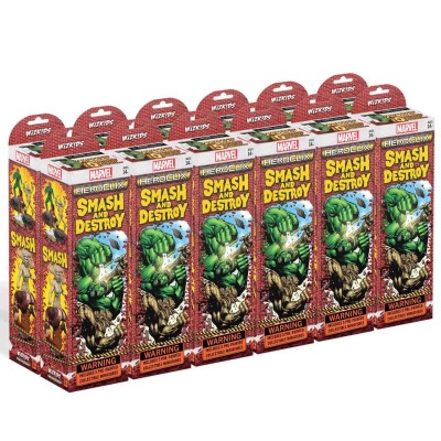 WIZKIDS MARVEL COMICS HEROCLIX SMASH & DESTROY 12 PIECES BOOSTER BRICK FIGURES