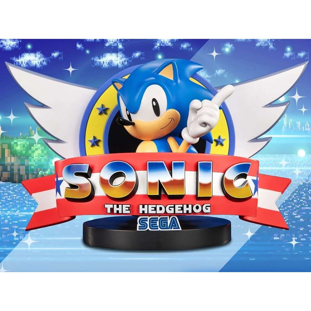 FIRST4FIGURES SONIC THE HEDGEHOG TITLE SCREEN STATUE RESIN FIGURE