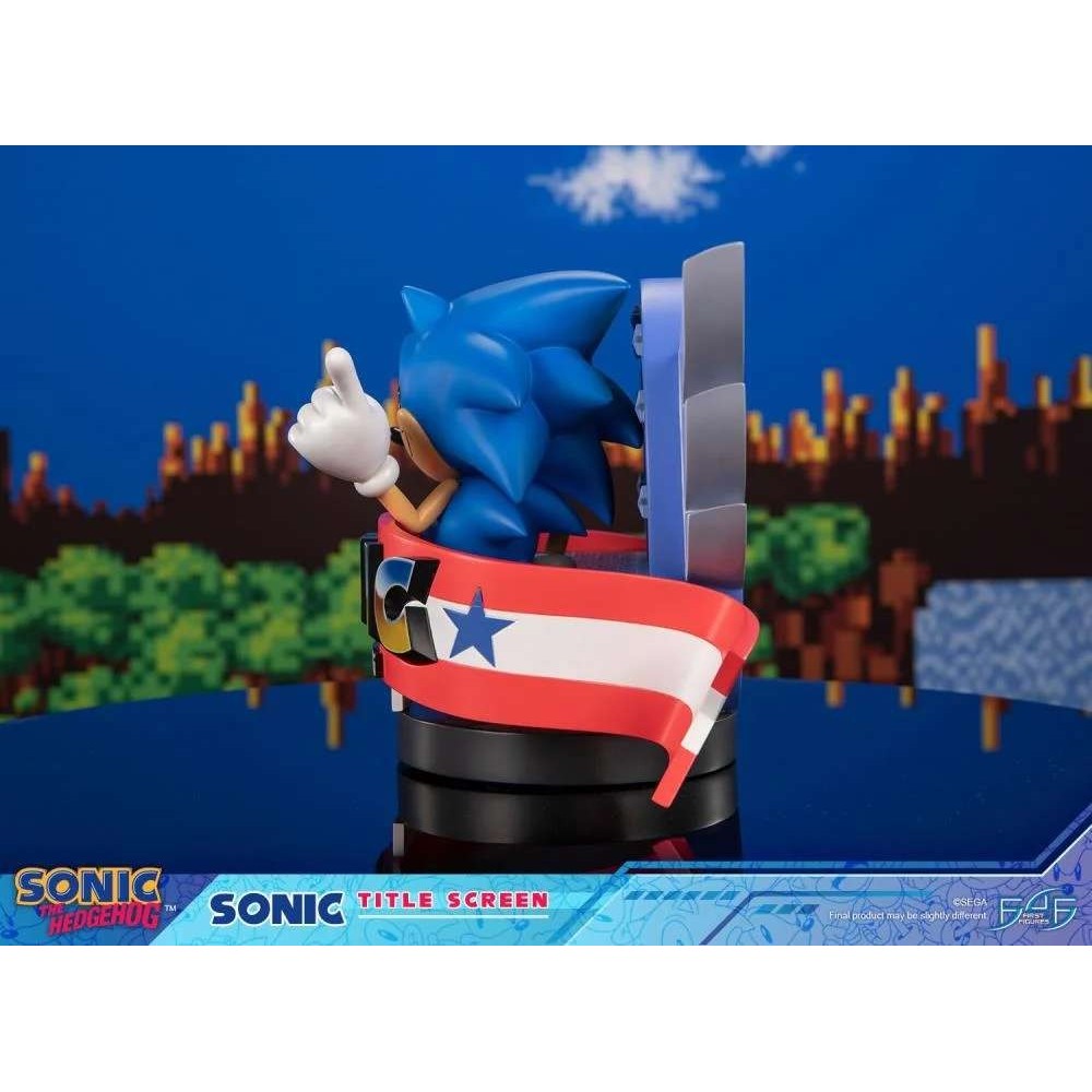 FIRST4FIGURES SONIC THE HEDGEHOG TITLE SCREEN STATUE RESIN FIGURE