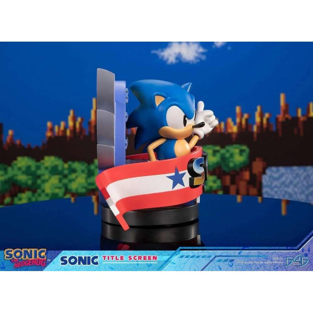 FIRST4FIGURES SONIC THE HEDGEHOG TITLE SCREEN STATUE RESIN FIGURE