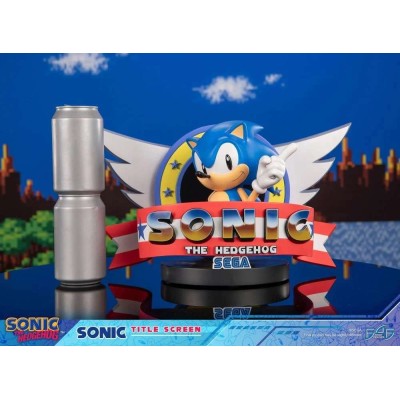 SONIC THE HEDGEHOG TITLE SCREEN STATUA FIGURE FIRST4FIGURES