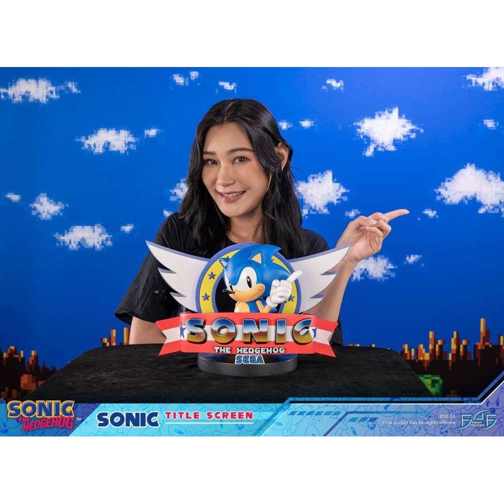 FIRST4FIGURES SONIC THE HEDGEHOG TITLE SCREEN STATUE RESIN FIGURE