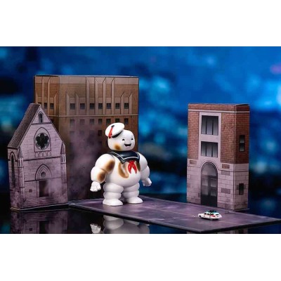 JADA TOYS GHOSTBUSTERS ECTO-1 STAY PUFT DIORAMA NANO SCENE REPLICA