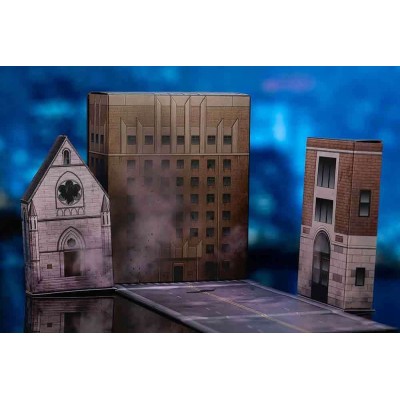 JADA TOYS GHOSTBUSTERS ECTO-1 STAY PUFT DIORAMA NANO SCENE REPLICA