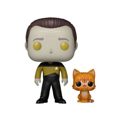 FUNKO FUNKO POP! TELEVISION STAR TREK DATA WITH SPOT PVC BOBBLE HEAD FIGURE