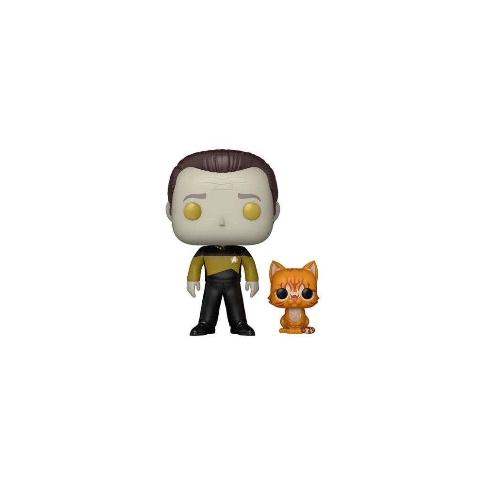 FUNKO FUNKO POP! TELEVISION STAR TREK DATA WITH SPOT PVC BOBBLE HEAD FIGURE