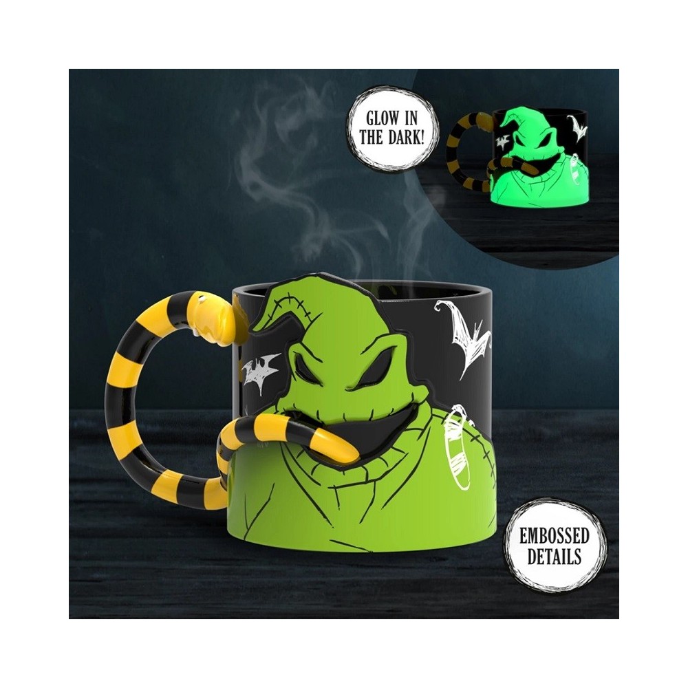 PALADONE PRODUCTS THE NIGHTMARE BEFORE CHRISTMAS OOGIE BOOGIE GLOW IN THE DARK 3D MUG 400ML