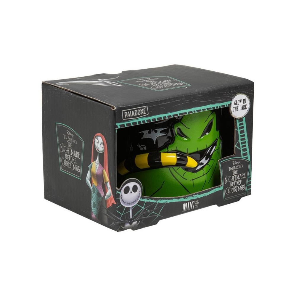 PALADONE PRODUCTS THE NIGHTMARE BEFORE CHRISTMAS OOGIE BOOGIE GLOW IN THE DARK 3D MUG 400ML