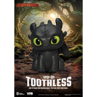 BEAST KINGDOM HOW TO TRAIN YOUR DRAGON TOOTHLESS PALM SIZE VYNIL BANK