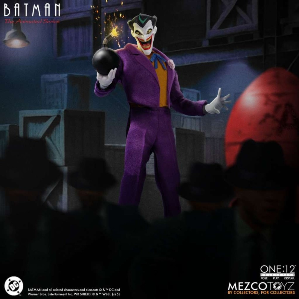 MEZCO TOYS BATMAN THE ANIMATED SERIES THE JOKER ONE:12 COLLECTIVE PVC ACTION FIGURE