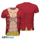 ONE PIECE LUFFY NEW WORLD TSHIRT L SIZE SLIM