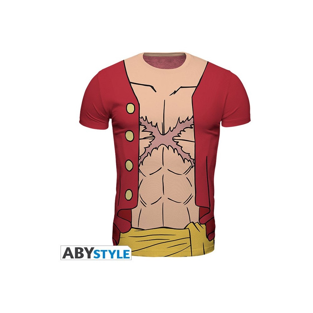 ONE PIECE LUFFY NEW WORLD TSHIRT TAGLIA L SLIM