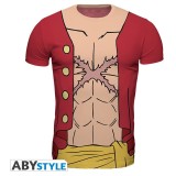 ONE PIECE LUFFY NEW WORLD TSHIRT L SIZE SLIM