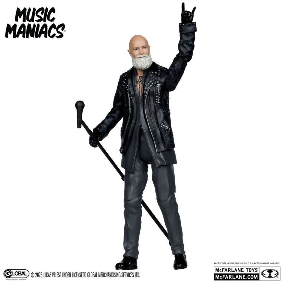MUSIC MANIACS ROB HALFORD OF JUDAS PRIEST ACTION FIGURE MC FARLANE