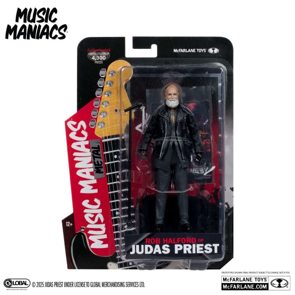 MC FARLANE MUSIC MANIACS SERIES ROB HALFORD OF JUDAS PRIEST PVC ACTION FIGURE