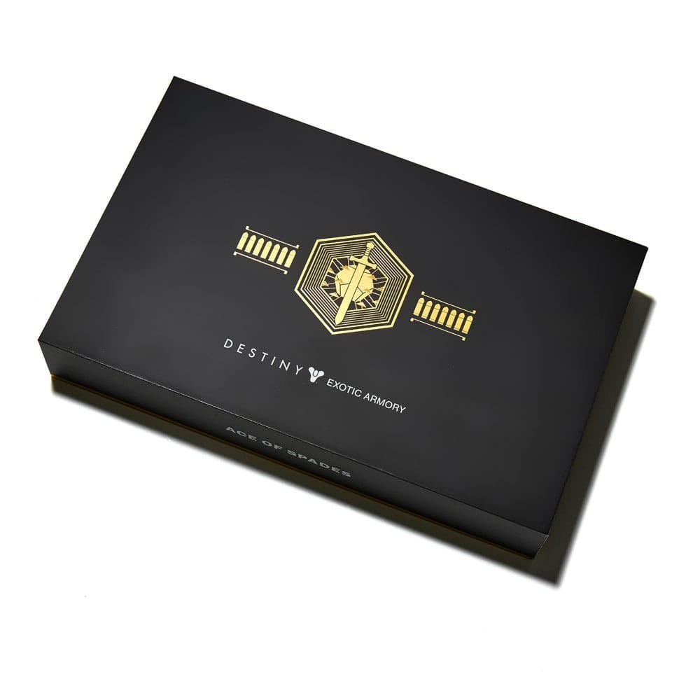 DESTINY EXOTIC ARMORY ACE OF SPADES ORNAMENTO REPLICA 30CM NUMSKULL