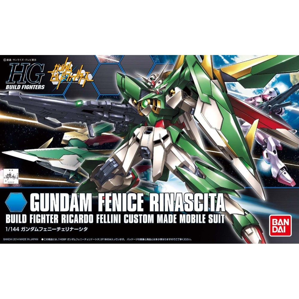 BANDAI HIGH GRADE HGBF GUNDAM FENICE RINASCITA MODEL KIT ACTION FIGURE