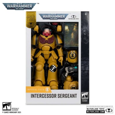 MC FARLANE WARHAMMER 40000 INTERCESSOR SERGEANT GOLD LABEL PVC ACTION FIGURE