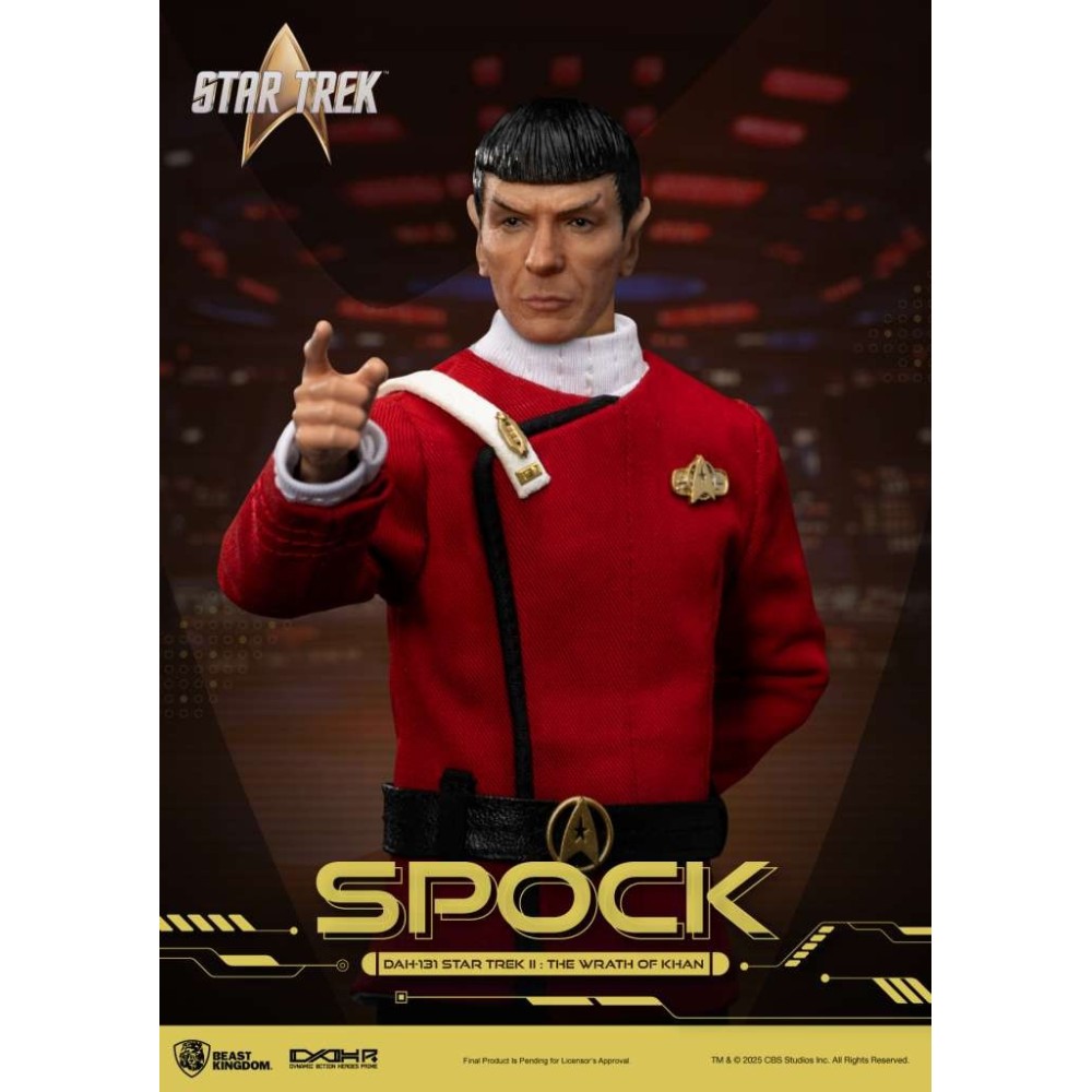 STAR TREK II THE WRATH OF KHAN SPOCK ACTION FIGURE BEAST KINGDOM