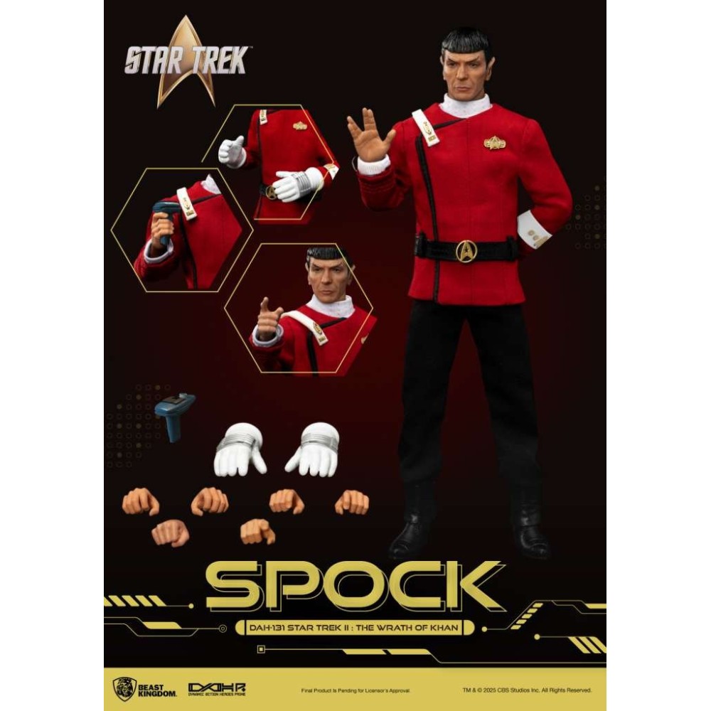 BEAST KINGDOM STAR TREK II THE WRATH OF KHAN SPOCK PVC ACTION FIGURE