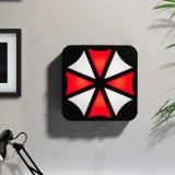 RESIDENT EVIL UMBRELLA CORPORATION LOGO 3D LAMPADA NUMSKULL