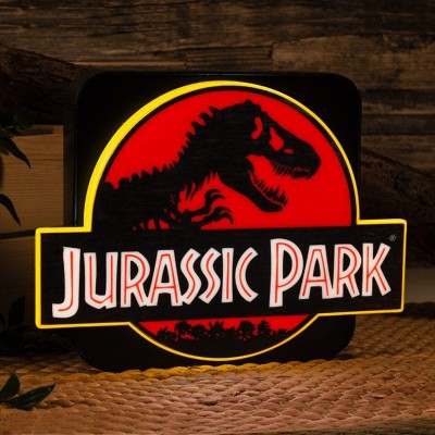 JURASSIC PARK LOGO 3D LAMPADA NUMSKULL