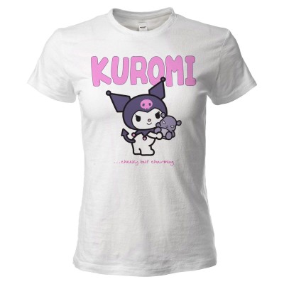 MAGLIA T SHIRT DONNA HELLO KITTY KUROMI