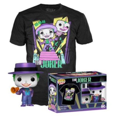 FUNKO FUNKO POP! TEE DC COMICS THE JOKER FIGURE AND TSHIRT XL SIZE
