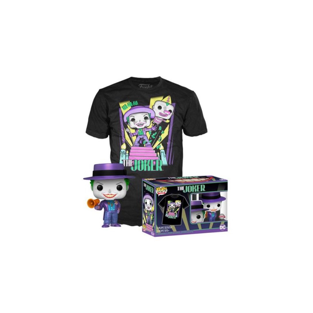 FUNKO FUNKO POP! TEE DC COMICS THE JOKER FIGURE AND TSHIRT XL SIZE
