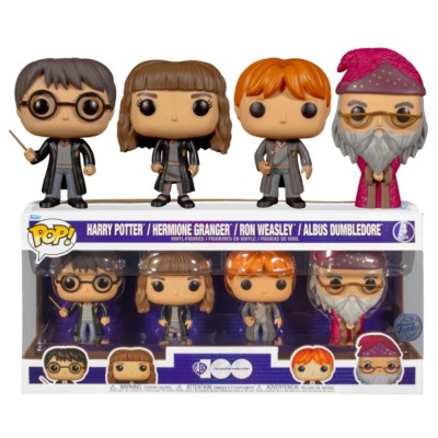 FUNKO POP! HARRY POTTER 4-PACK BOBBLE HEAD KNOCKER FIGURE FUNKO