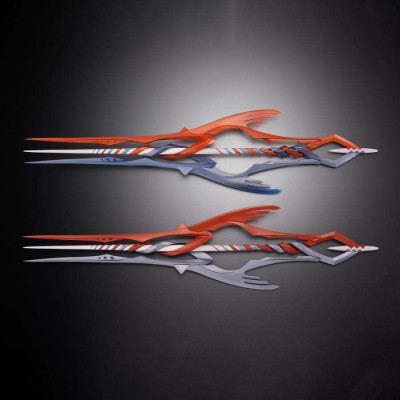 BANDAI NEON GENESIS EVANGELION METAL BUILD 3 SPEARS SET WITH ANOTHER COLOR